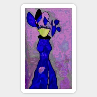 Perfume Botticelli with a Blue Dress on Sticker